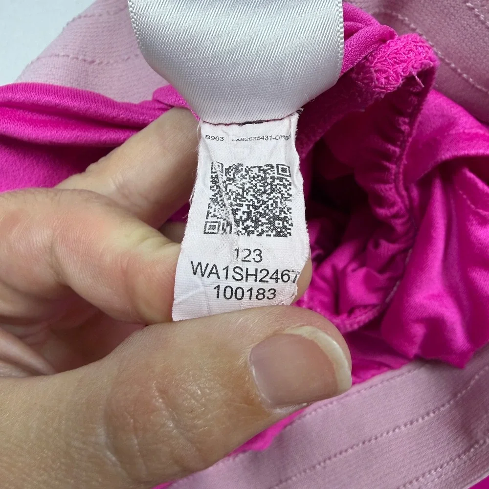 ASICS Running Shorts Womens XL Pink WA1SH2467 Athletic Lined Zipper Pocket